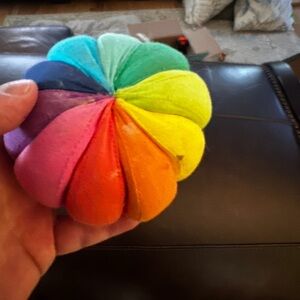 Rainbow Plush baby ball